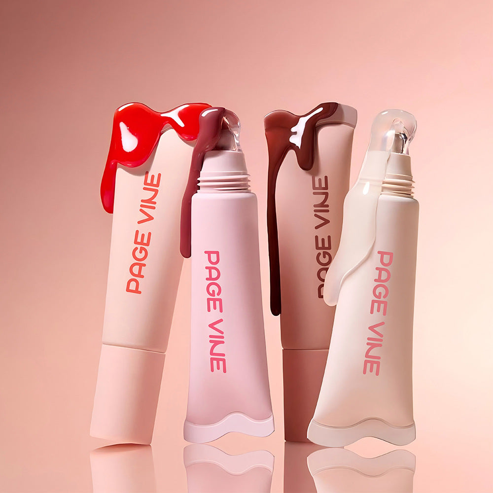 4-color Brightening Lip Balm Moisturizing Exfoliating Skin Long-Lasting Moisturizing Lip Gloss