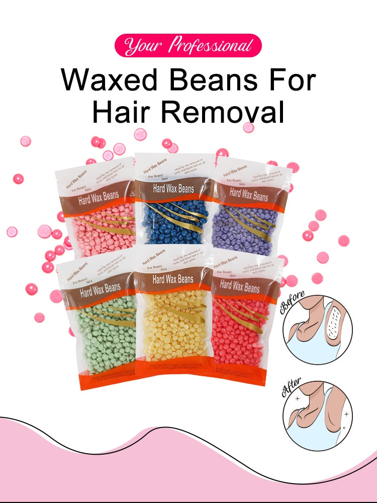 Wax Beans 3.52oz For Hair Removal, Brazilian Coarse Waxing For Bikini, Face, Eyebrow, Back, Chest, Legs, Armpit, At Home Waxing Beads For Women Men