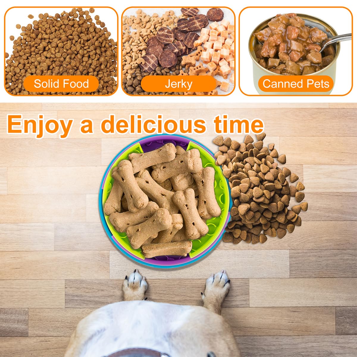 Puzzle Pet food bowl,3in1