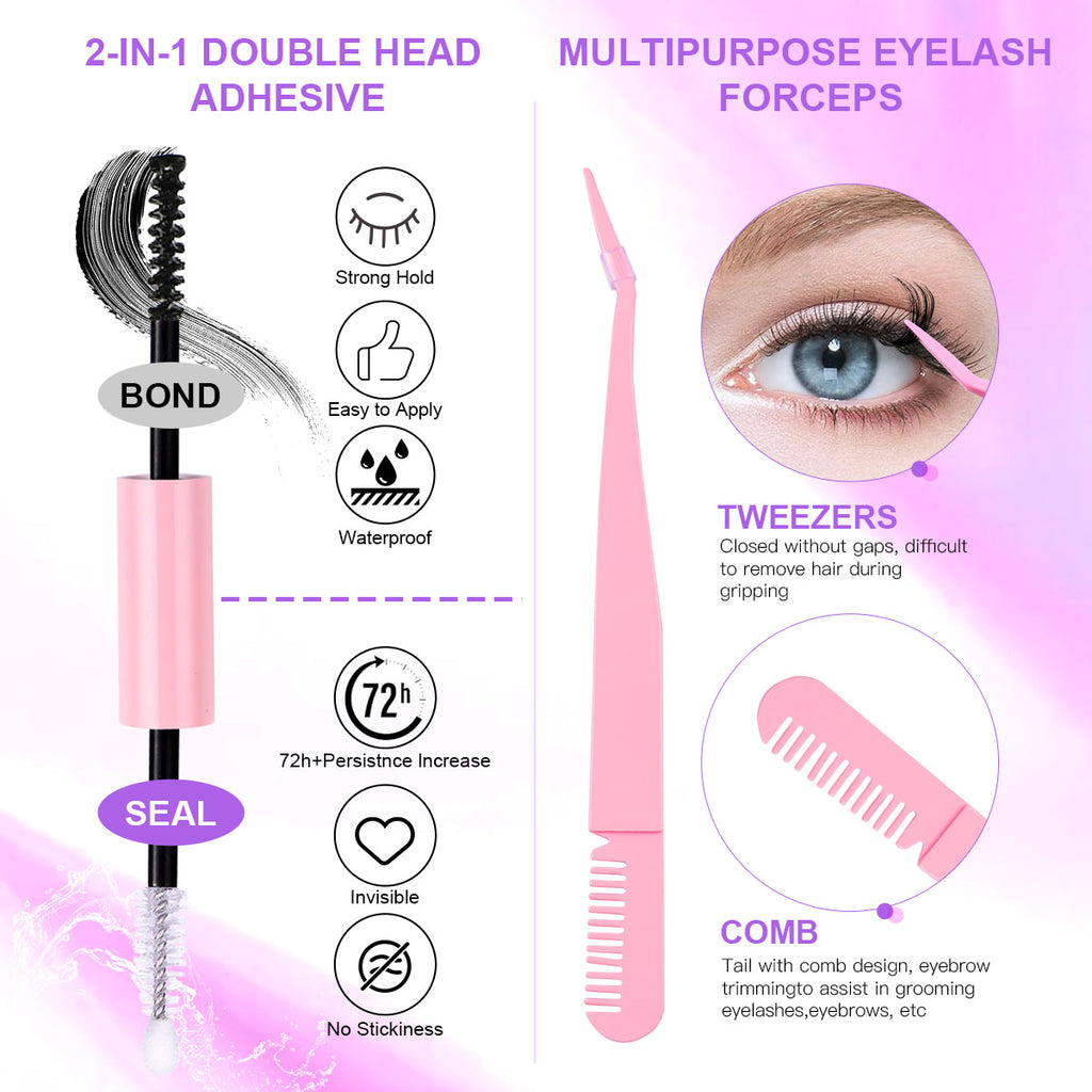 Lashes In Clusters - 12 Rows Of 150 Segmented