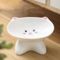 Ceramic Cat Face Pet Bowl
