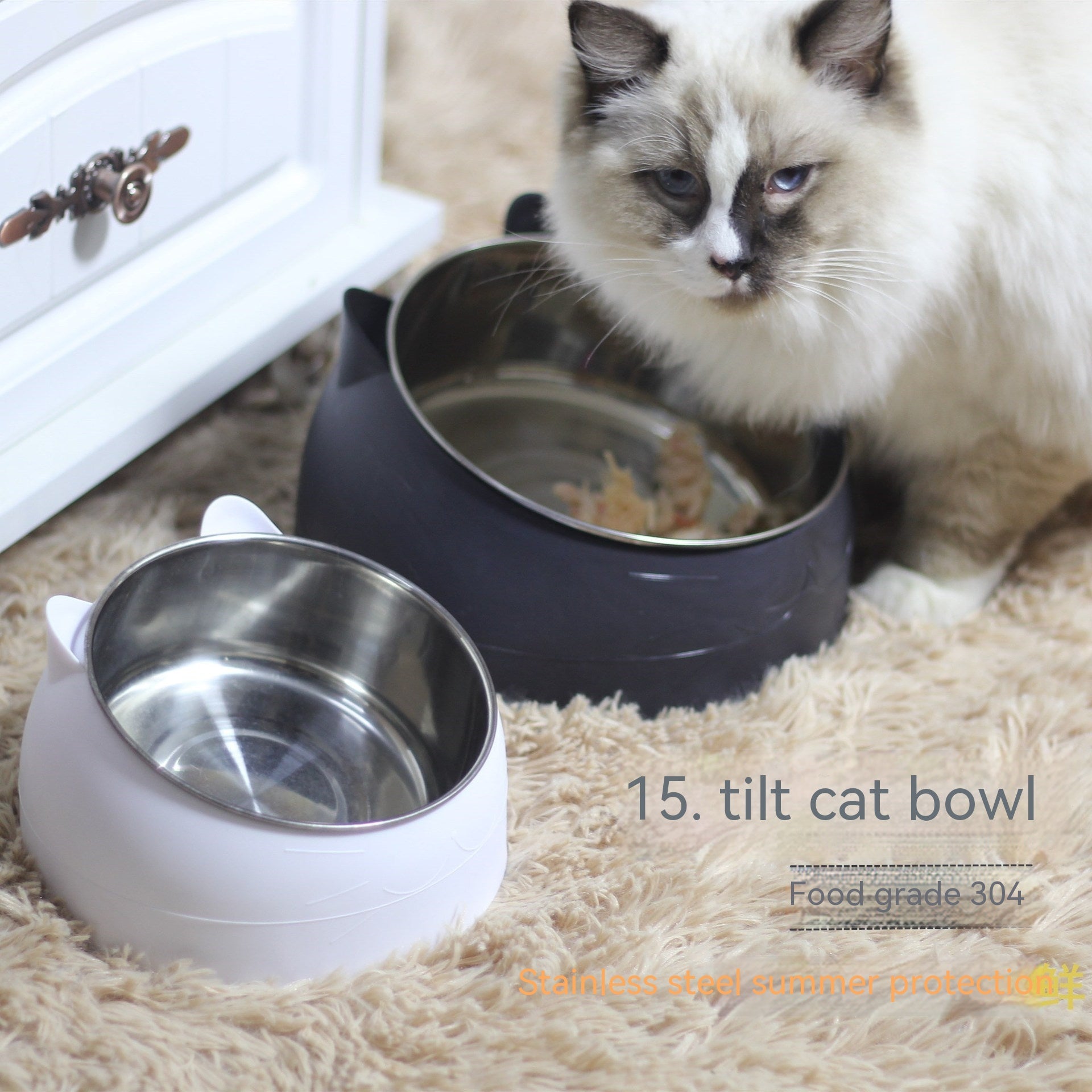 Stainless Steel Double Pet Bowl