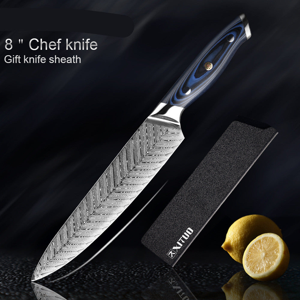 Damascus Kitchen Knife Set - Meat Slicing Knife