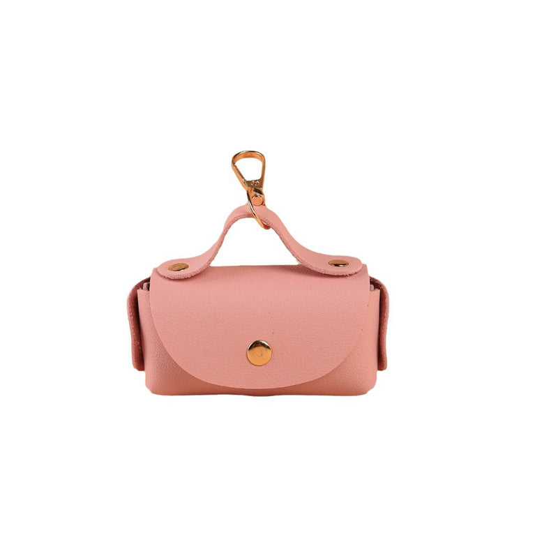 Portable PET Outing Leather Pooper Scooper Leather Case