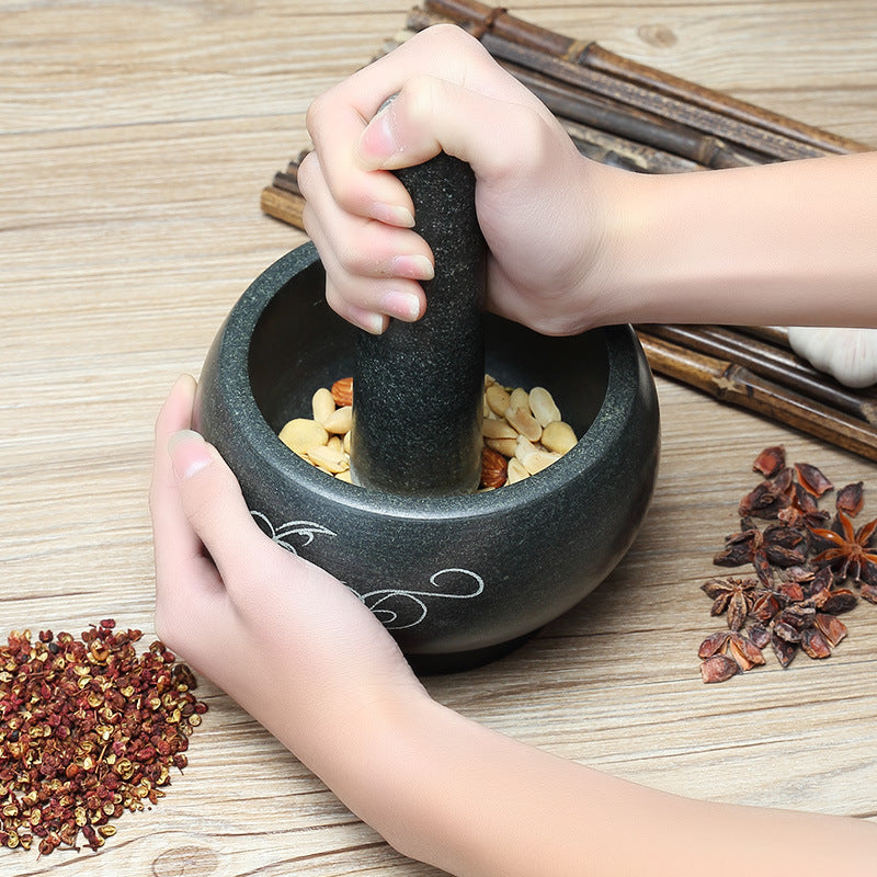 Garlic Mashed Medicine Pot, Stone Mortar And Bluestone Stone Cup Masher