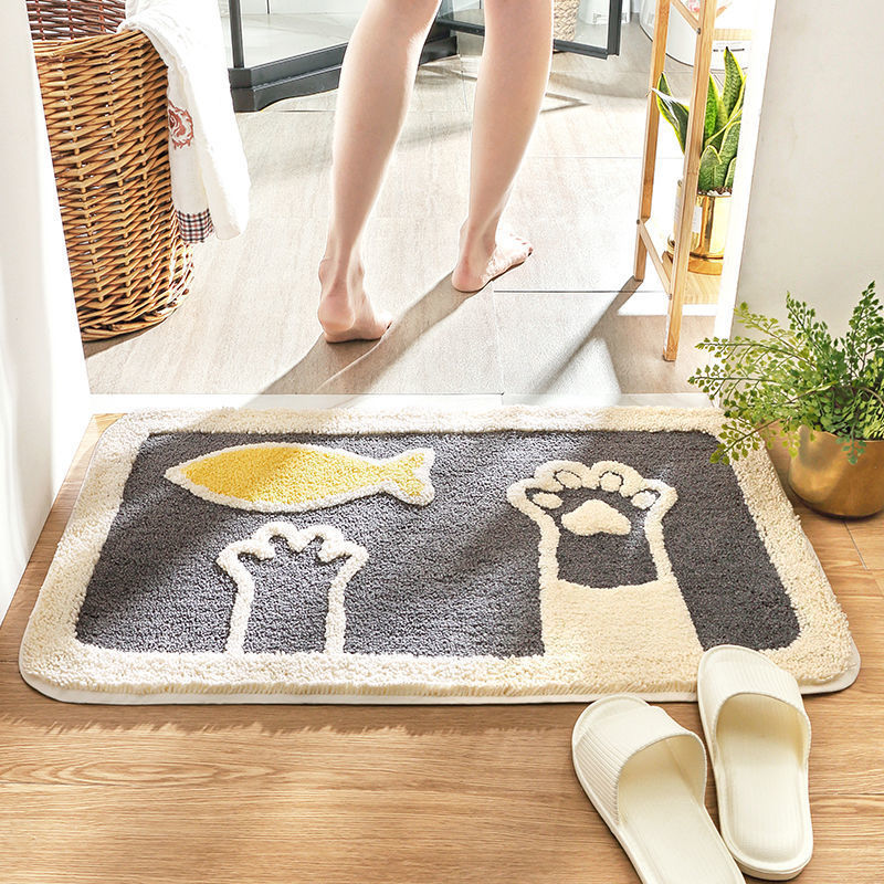Cartoon Home Bedroom Carpet Door Mat Bathroom Foot Mat