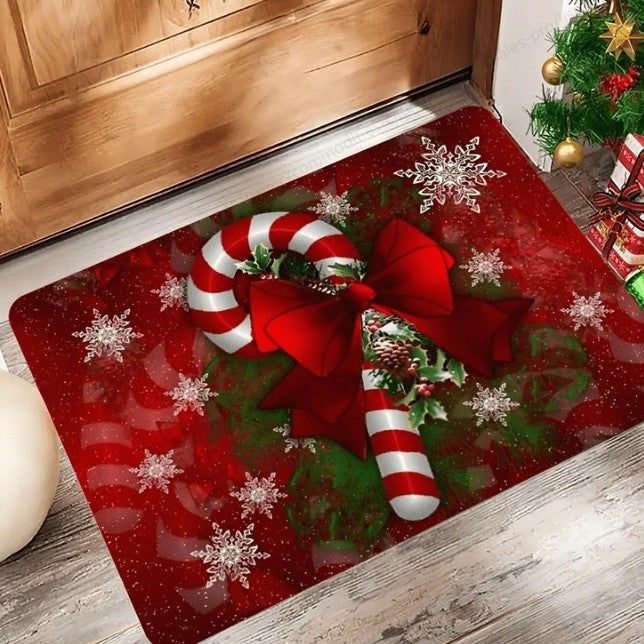 Cartoon Christmas Decorative Foot Mat Home