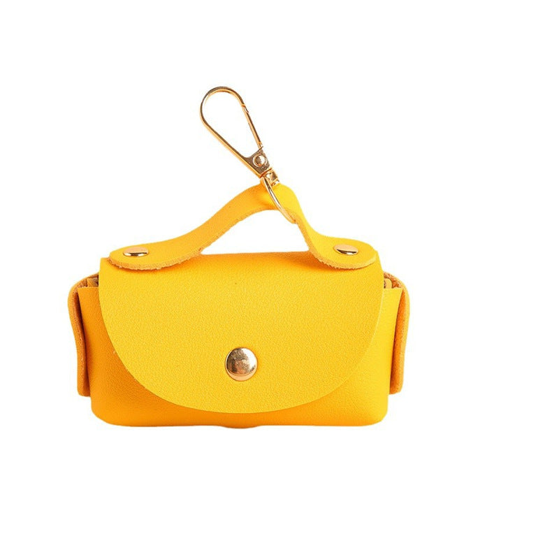 Portable PET Outing Leather Pooper Scooper Leather Case
