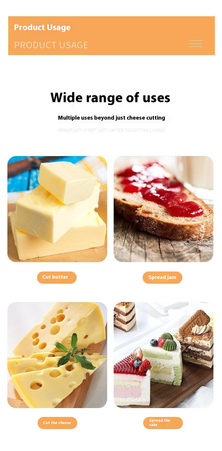 Stainless Steel Wooden Handle Cheese Scraper Fromage Tools