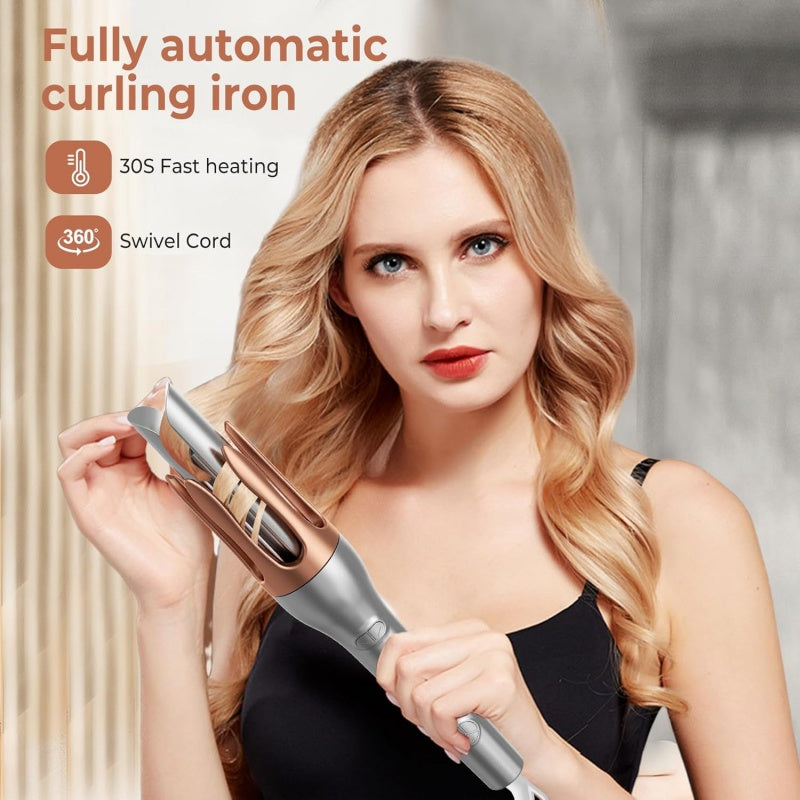 Hair Curler, Portable Automatic Curling Iron With Anti-Scald Design