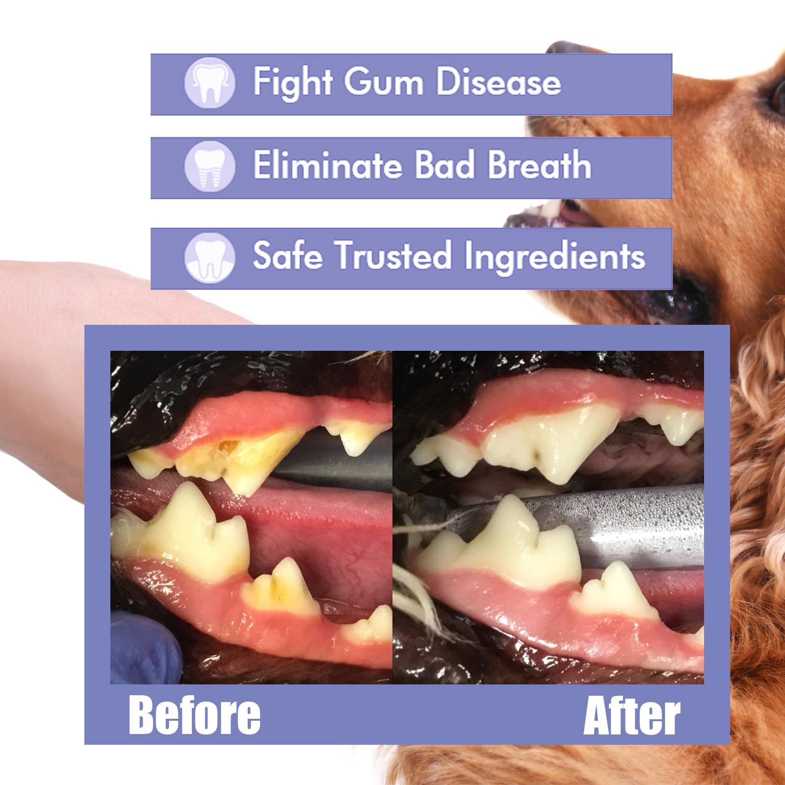 Yegebang Cat And Dog Teeth Cleaning Spray Pet Oral Cleaning Deodorizing Fresh Breath