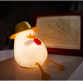 LED Night Light Rechargeable Duck Night Lamp Silicone Dimmable Lamps Bedside Nightlights Room Decor Kids Gift