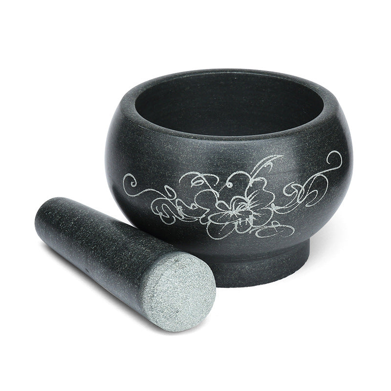 Garlic Mashed Medicine Pot, Stone Mortar And Bluestone Stone Cup Masher