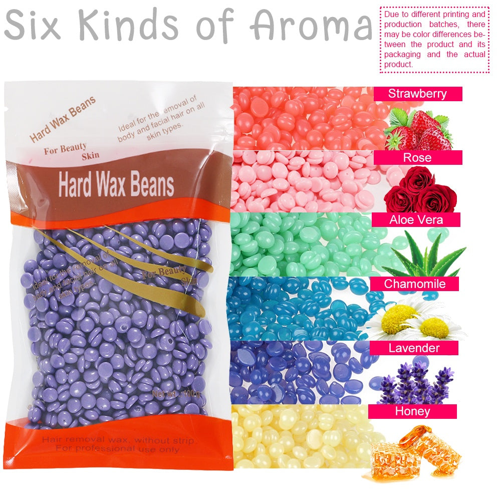 Wax Beans 3.52oz For Hair Removal, Brazilian Coarse Waxing For Bikini, Face, Eyebrow, Back, Chest, Legs, Armpit, At Home Waxing Beads For Women Men
