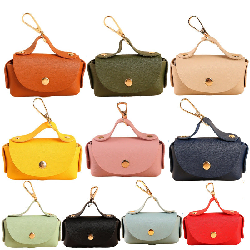Portable PET Outing Leather Pooper Scooper Leather Case