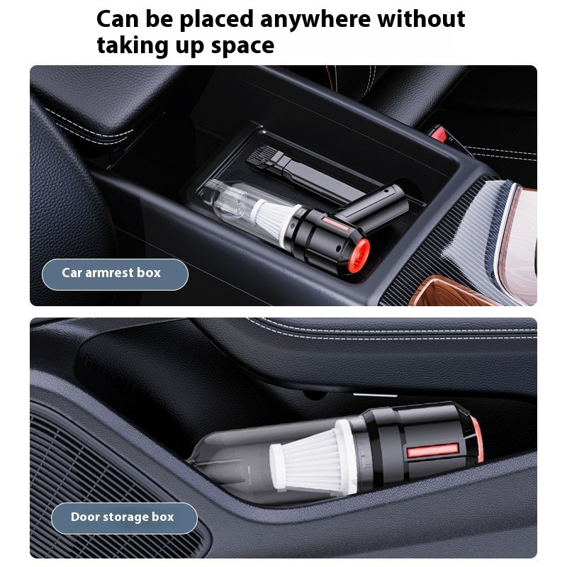 Car Wireless Charging Dual Use In Car And Home Handheld Vacuum Cleaner