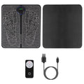 1Pc Foot Massage Pad Electric Stimulator Massager Unit Leg Reshaping Muscle Pain Relax Foldable Massage Mat With 8 Modes 19 Intensity Levels Remote Control