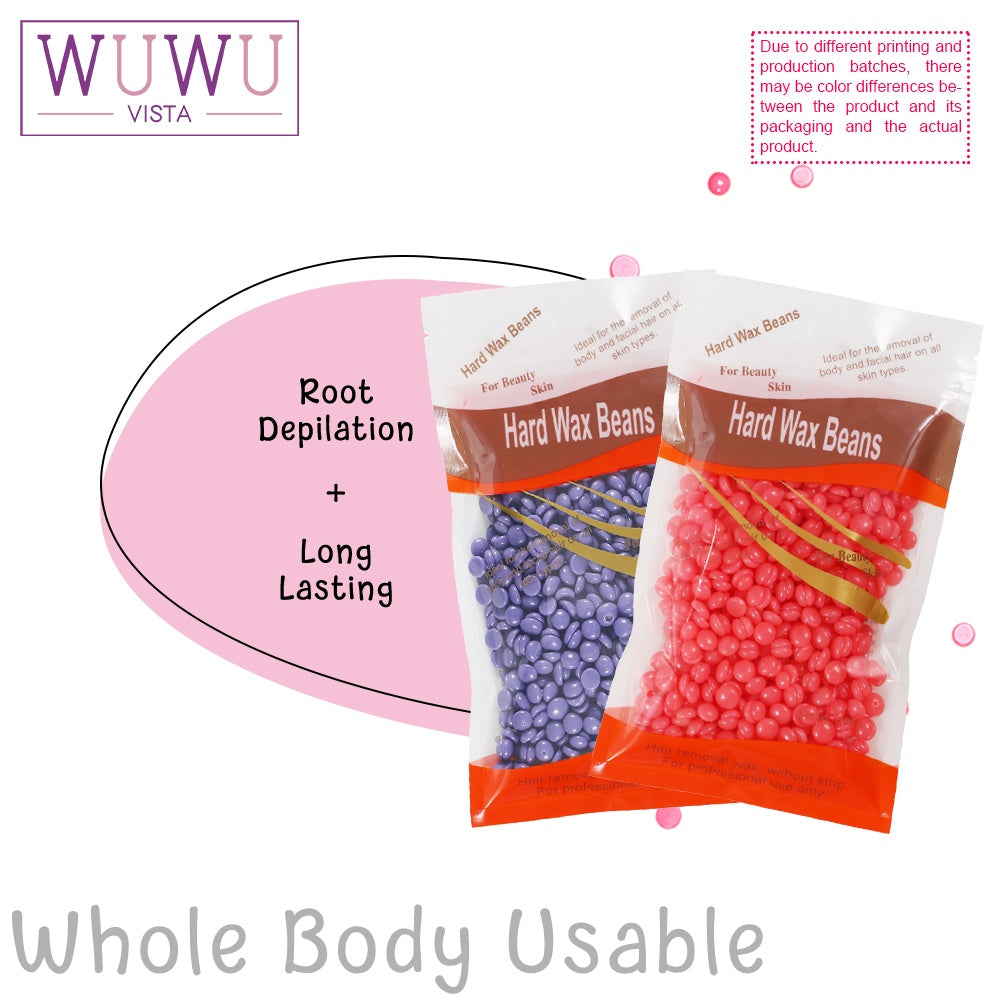 Wax Beans 3.52oz For Hair Removal, Brazilian Coarse Waxing For Bikini, Face, Eyebrow, Back, Chest, Legs, Armpit, At Home Waxing Beads For Women Men