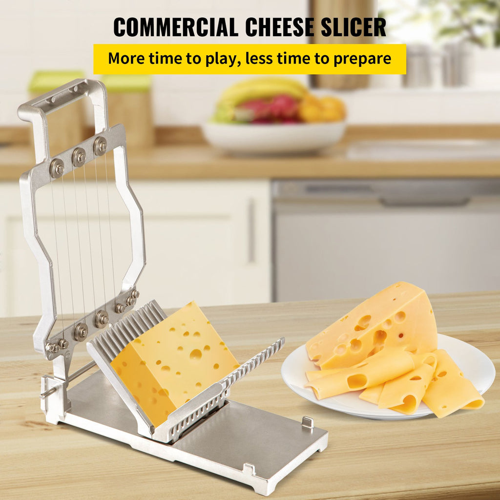 Cheese Cutter With Wire 1 Cm & 2 Cm Cheeser Butter Cutting Blade Replaceable Cheese Slicer Wire, Aluminum Alloy Commercial Cheese Slicer With 304 Stainless Steel Wire Kitchen Cooking Baking Tool