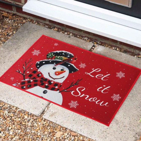 Cartoon Christmas Decorative Foot Mat Home