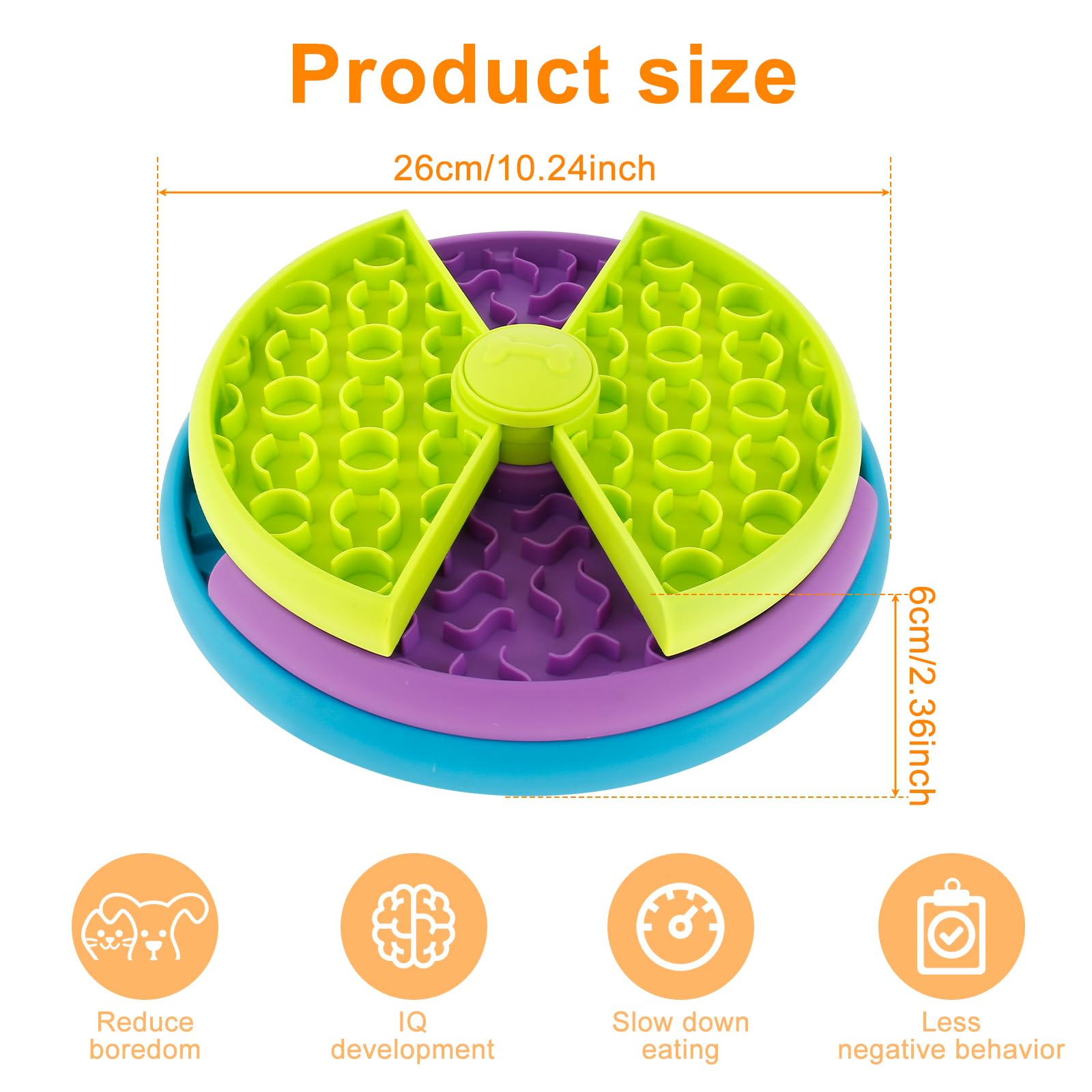 Puzzle Pet food bowl,3in1