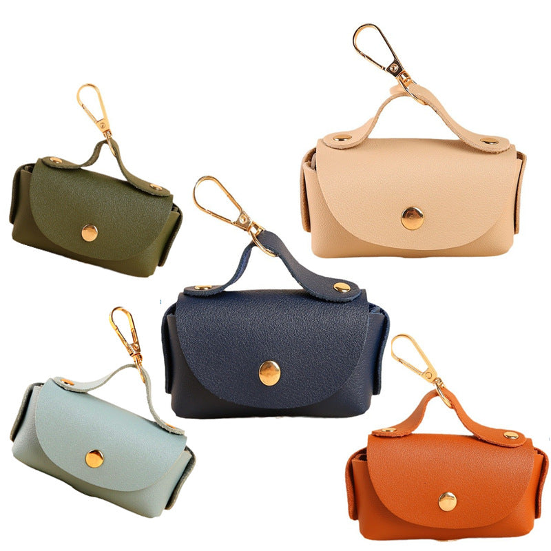Portable PET Outing Leather Pooper Scooper Leather Case